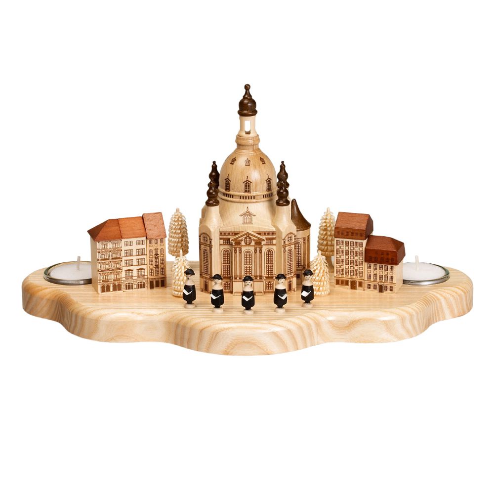 tealight holder Dresden Frauenkirche with Neumarkt