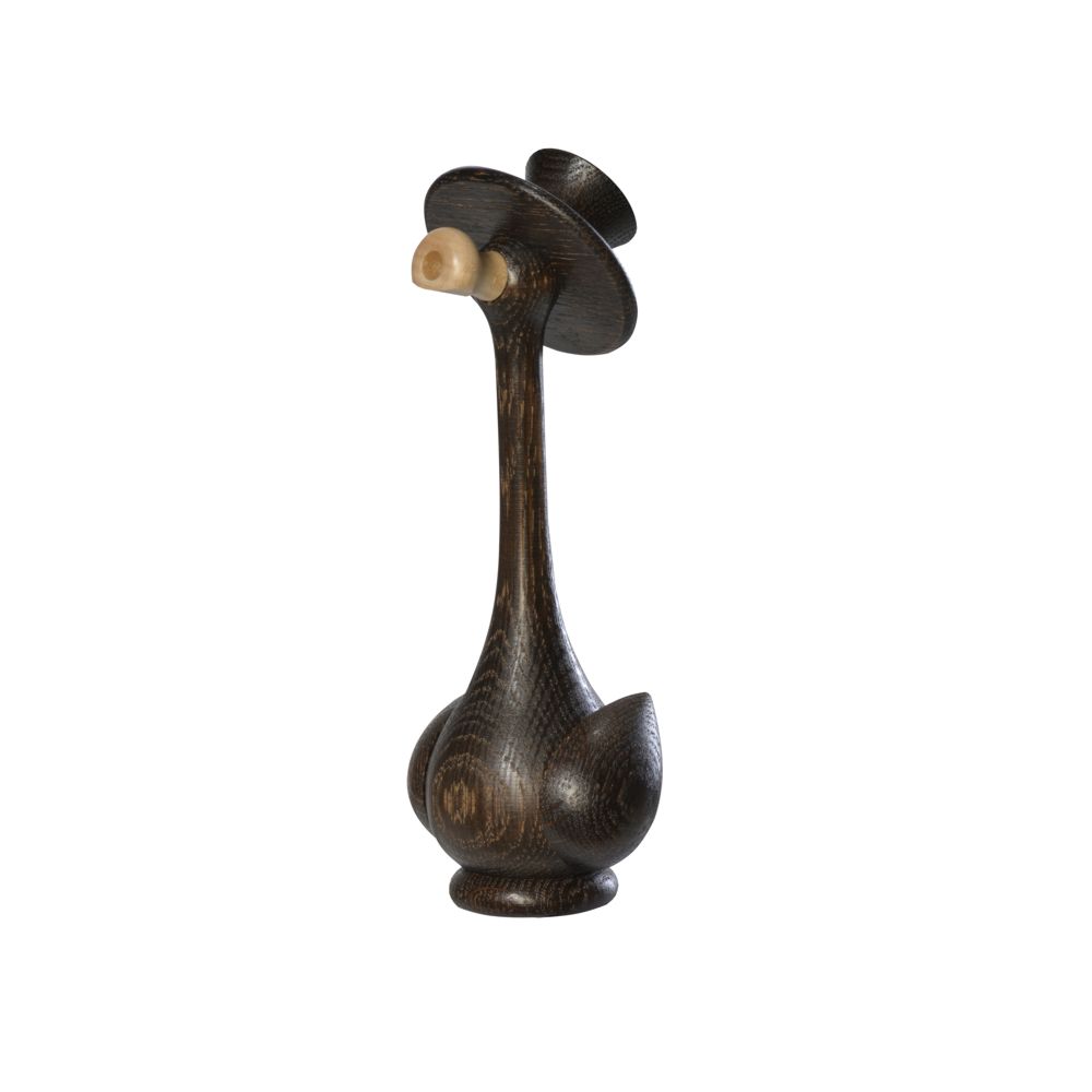 Incense figure duck Gustav, bog oak