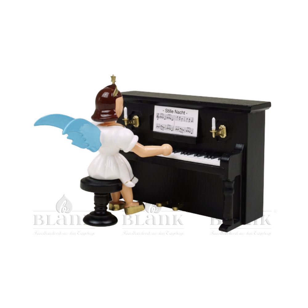 Blank short skirt angel at the piano, colored