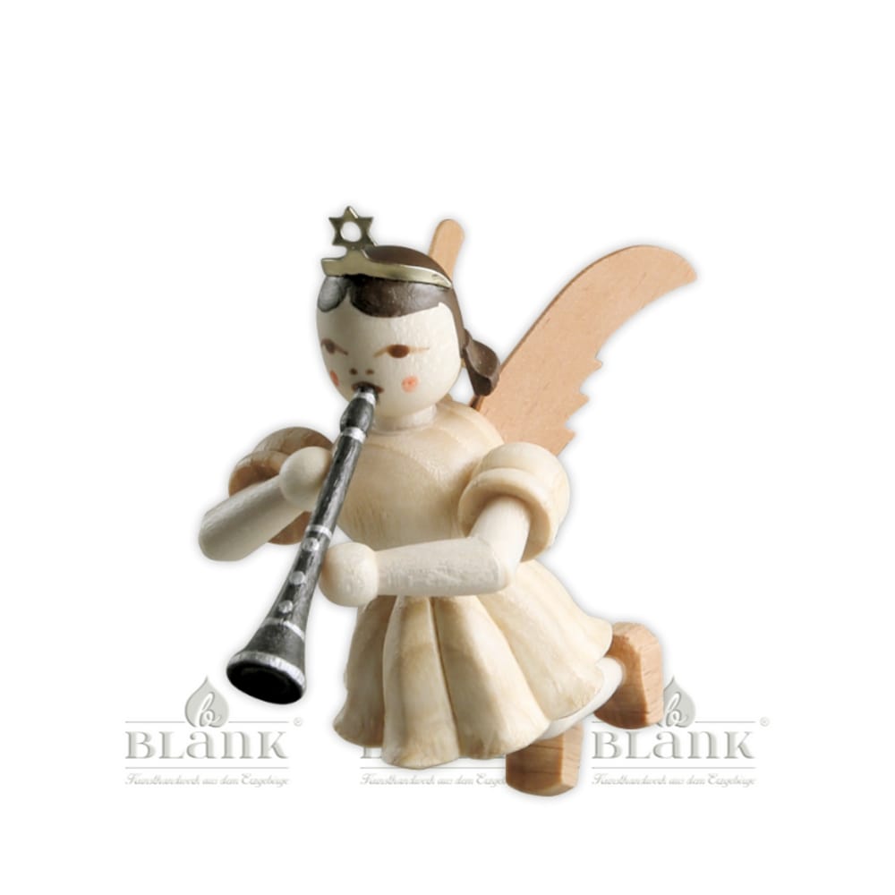 Floating angel with clarinet
