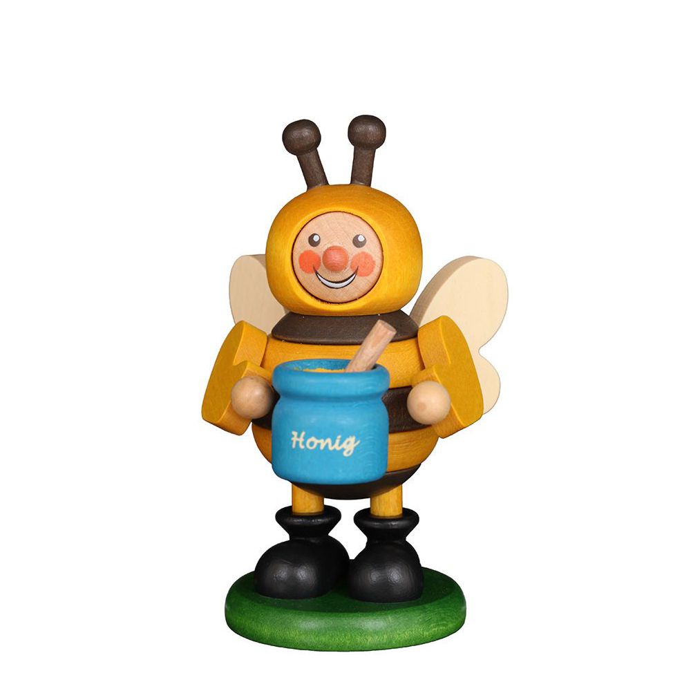 Bee with honey pot