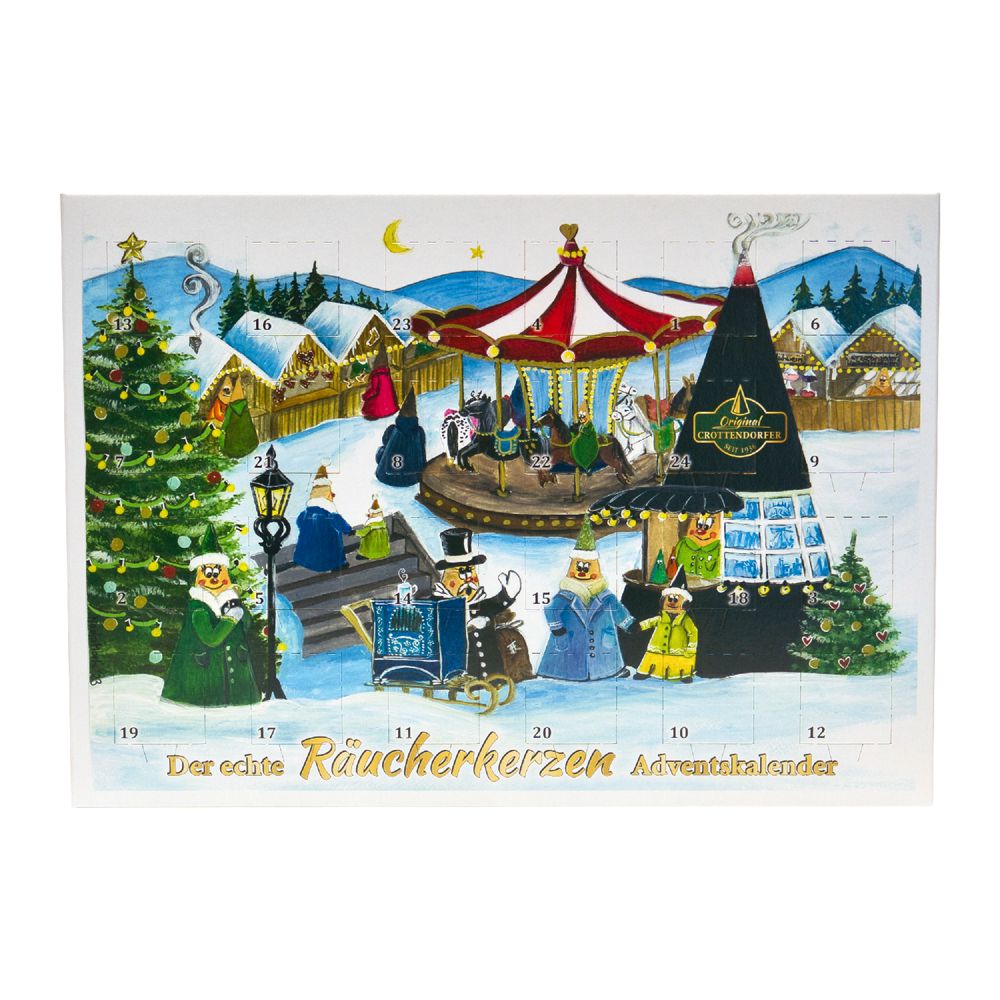 Crottendorfer Incense Cones Advent Calendar, landscape