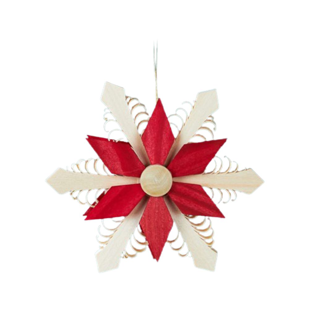 Tree hanging star, red