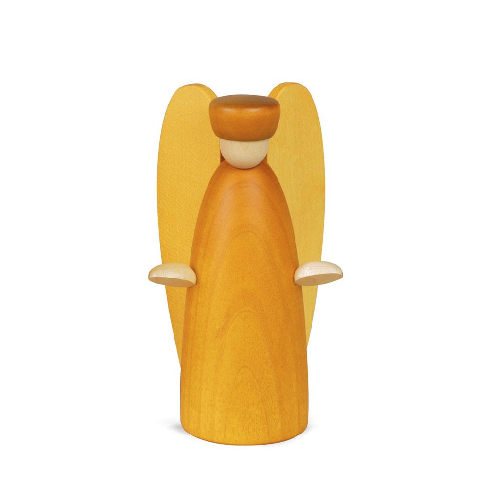 Announcement angel for the nativity scene, small, yellow