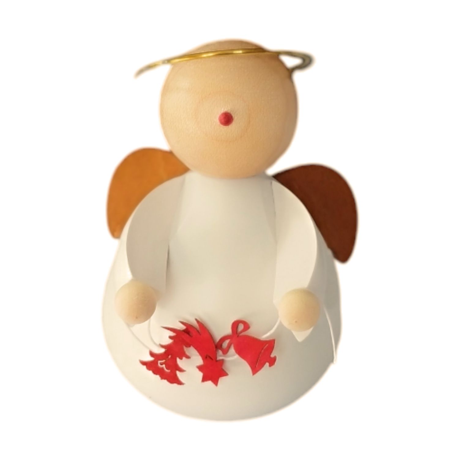 Angel with garland white, modern