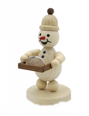 Schneemann Junior mit Christstollen