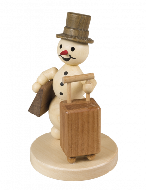 Snowman traveling