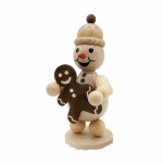 Schneemann Junior mit Pfefferkuchenmann, mittel 