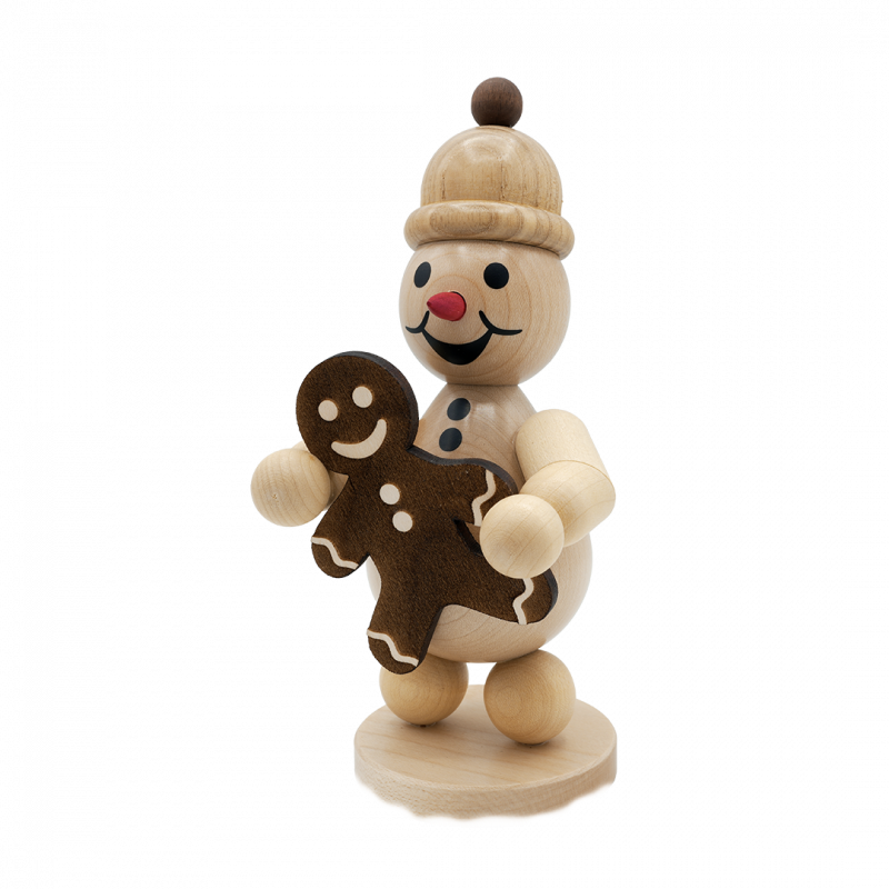 Schneemann Junior mit Pfefferkuchenmann, mittel