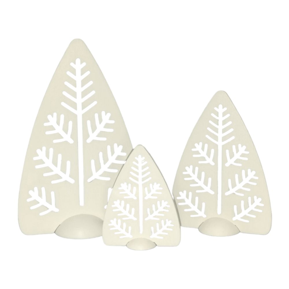 Winter trees set of 3