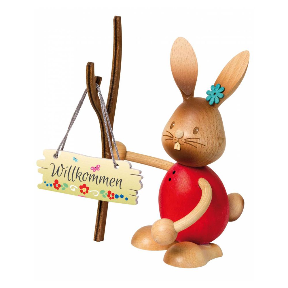 Easter bunny Stupsi welcome