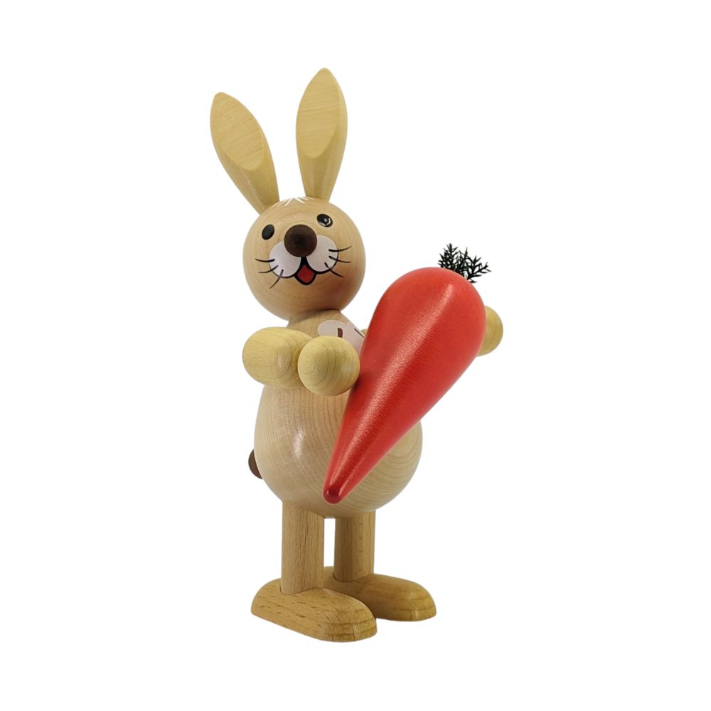 Easter bunny with carrot, medium