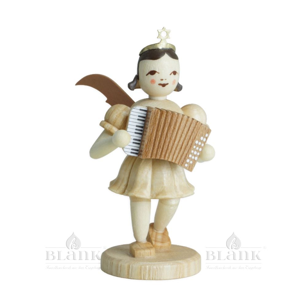 Short skirt angel with accordion