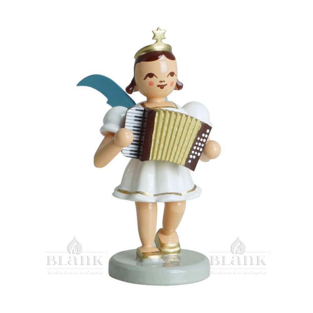 Short skirt angel with accordion