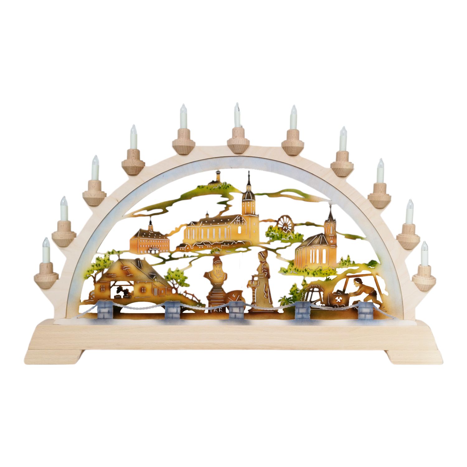 Original Annaberger candle arch, colored