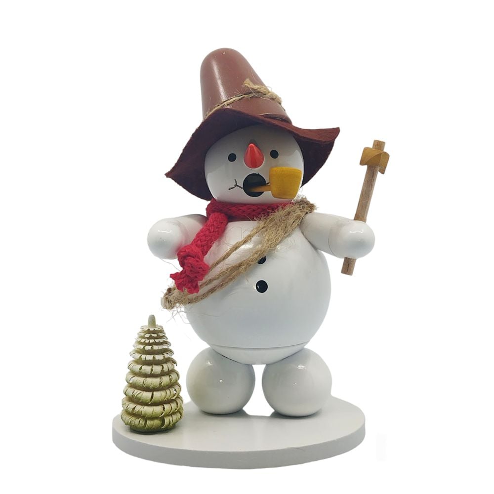 Smoker snowman with ice pick
