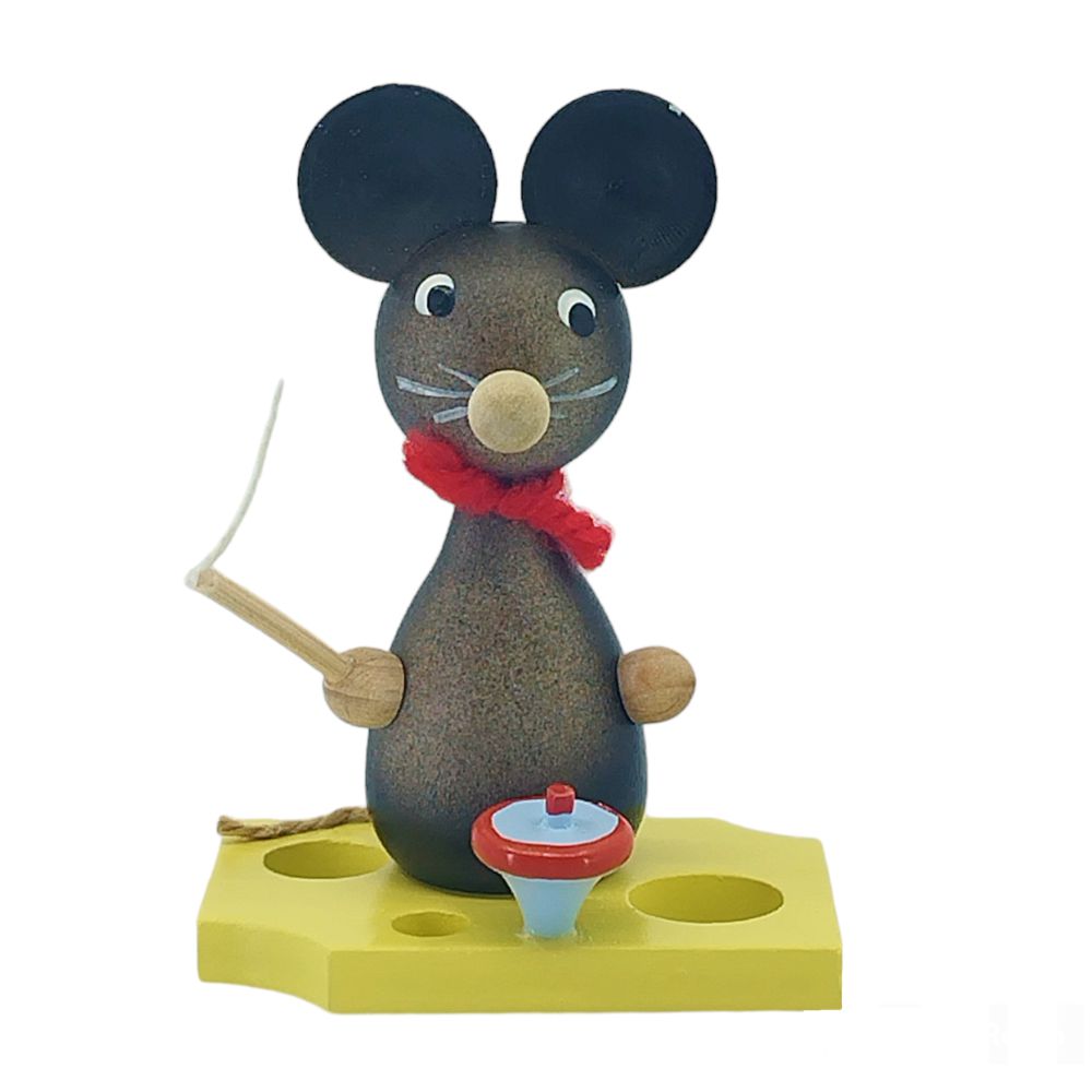 Mouse child with spinning top