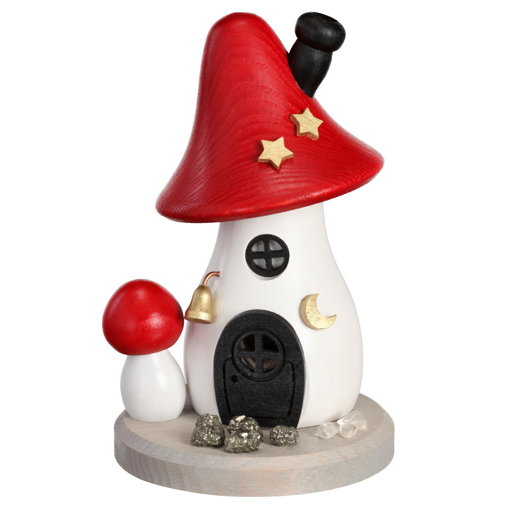 Incense figure moonshine mushroom, red