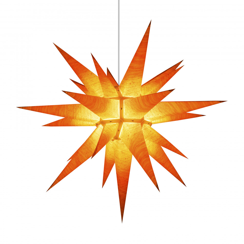 Moravian Star Edition Natural Paper 60cm, Wood grain alder