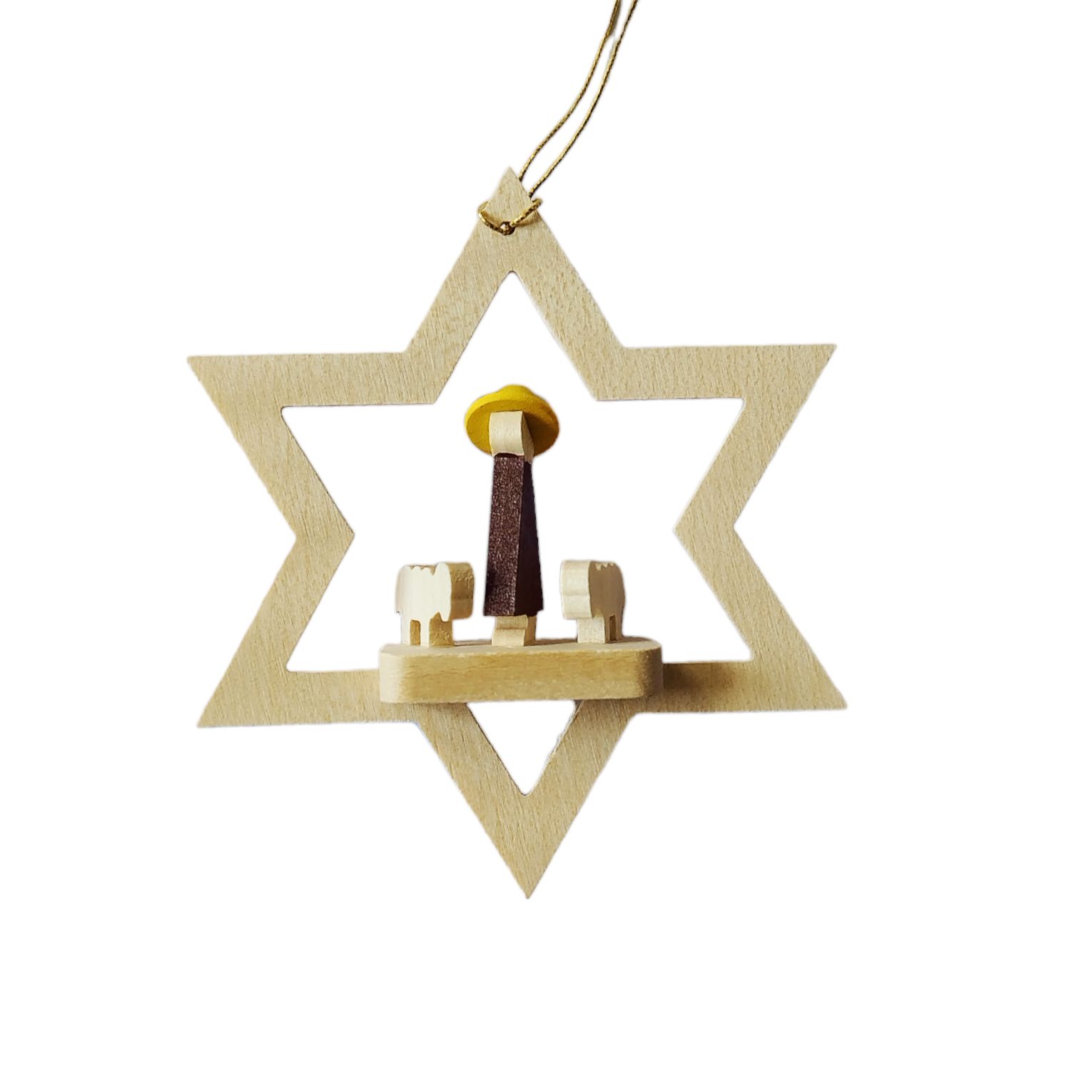 Hanging shepherd miniature in a star