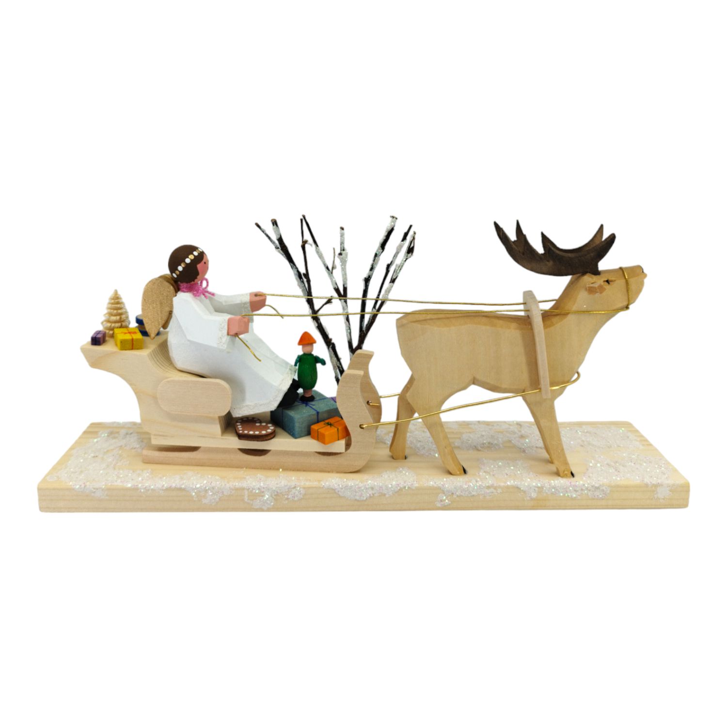 Christ child on sleigh