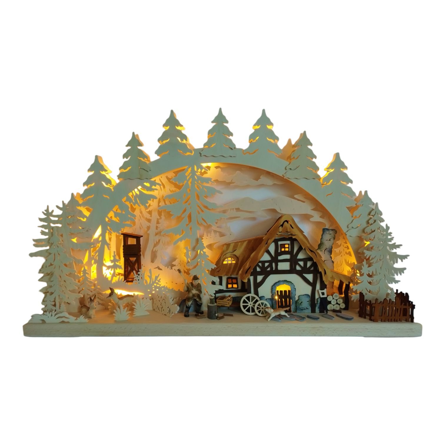 3D candle arch at the forest house