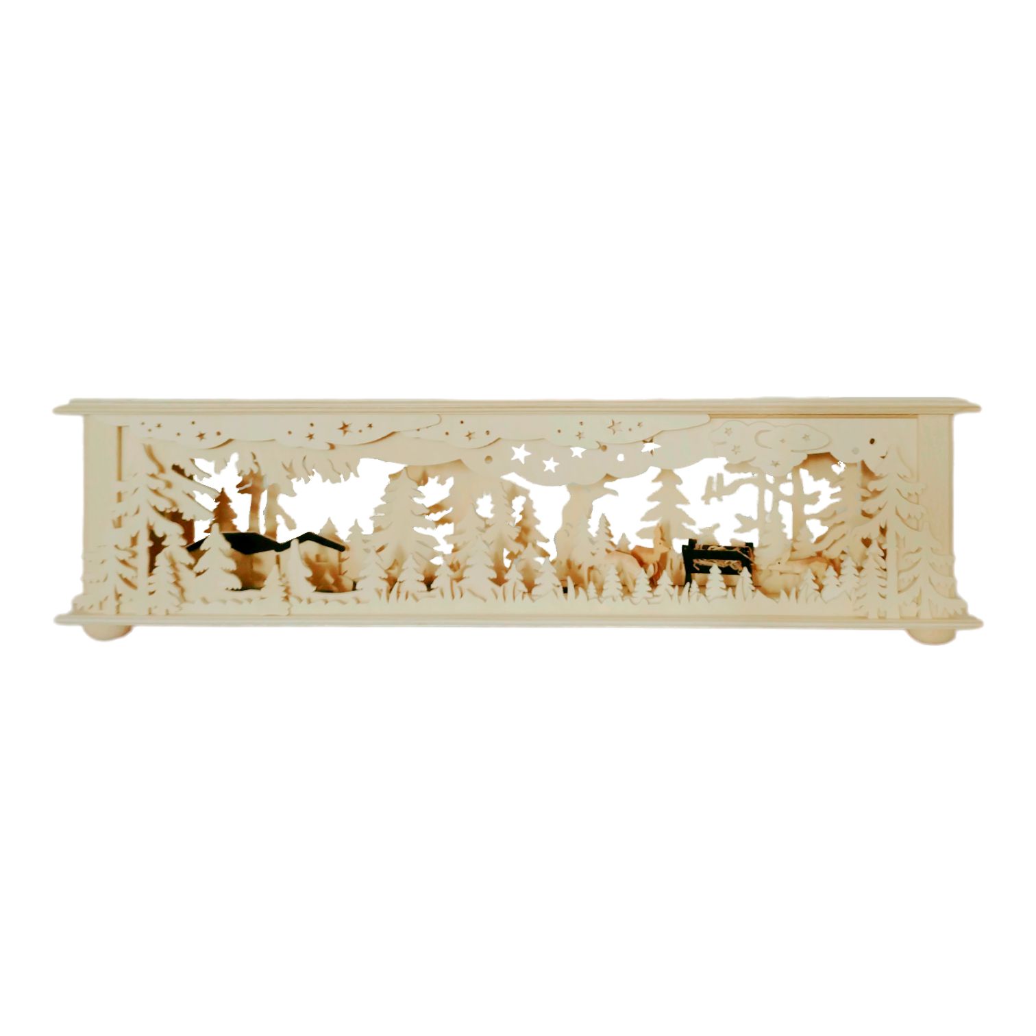 Forest room light with deer, small