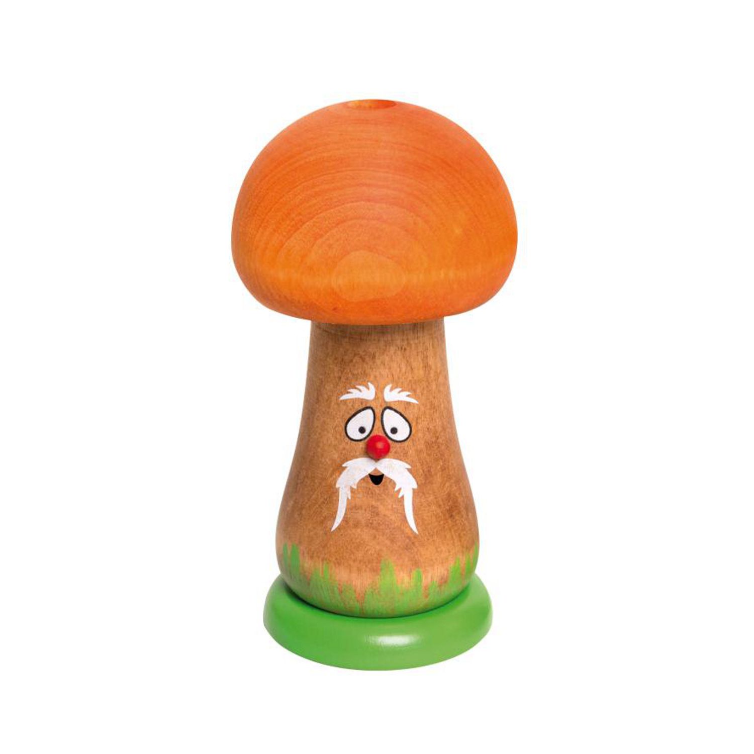 Smoke mushroom with orange cap
