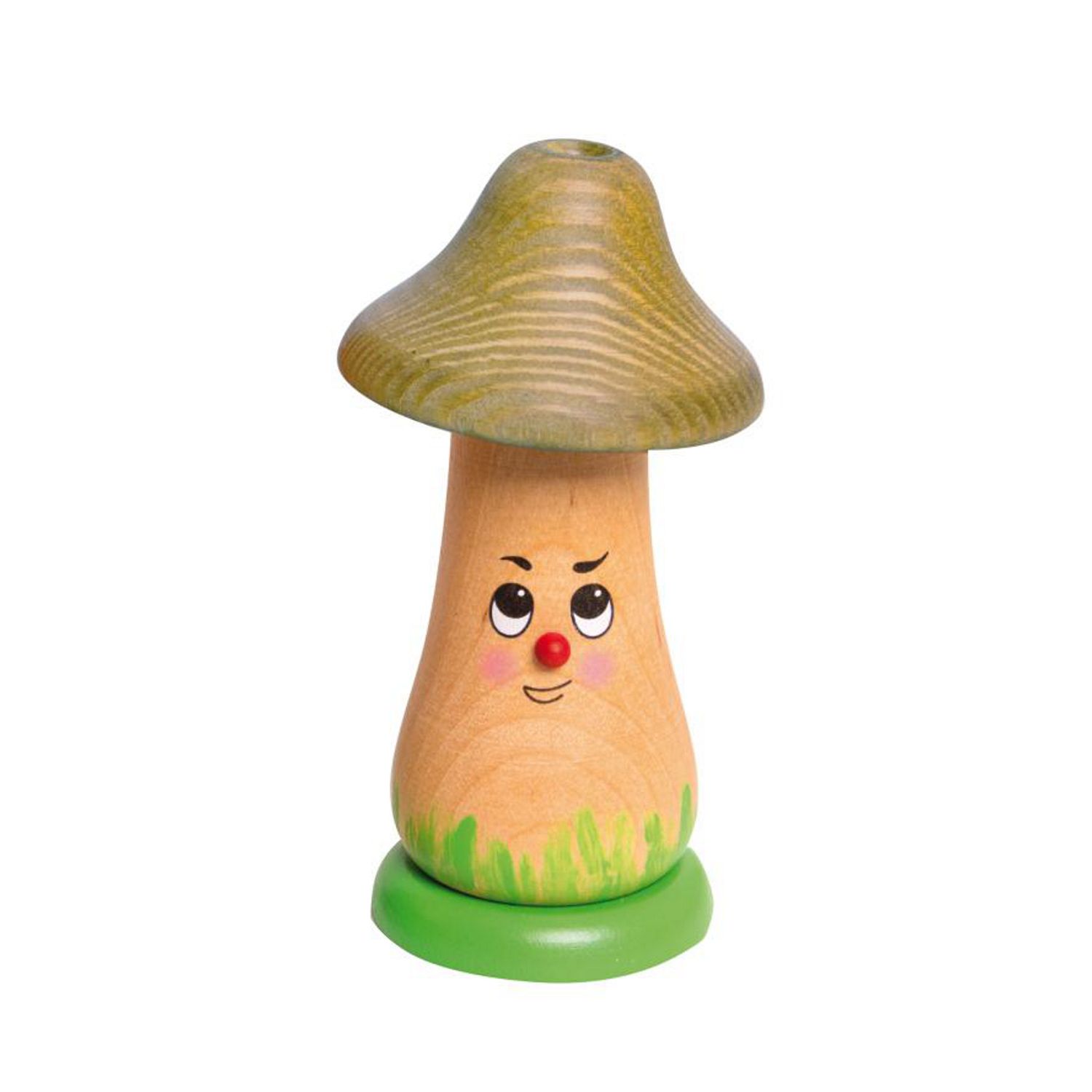 Smoke mushroom with green cap