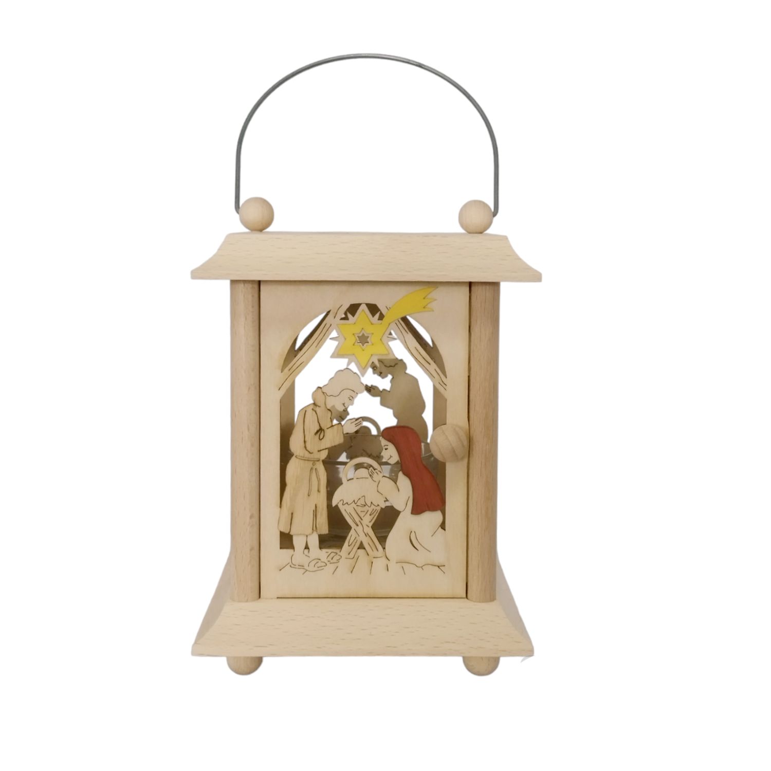 Table lantern nativity scene