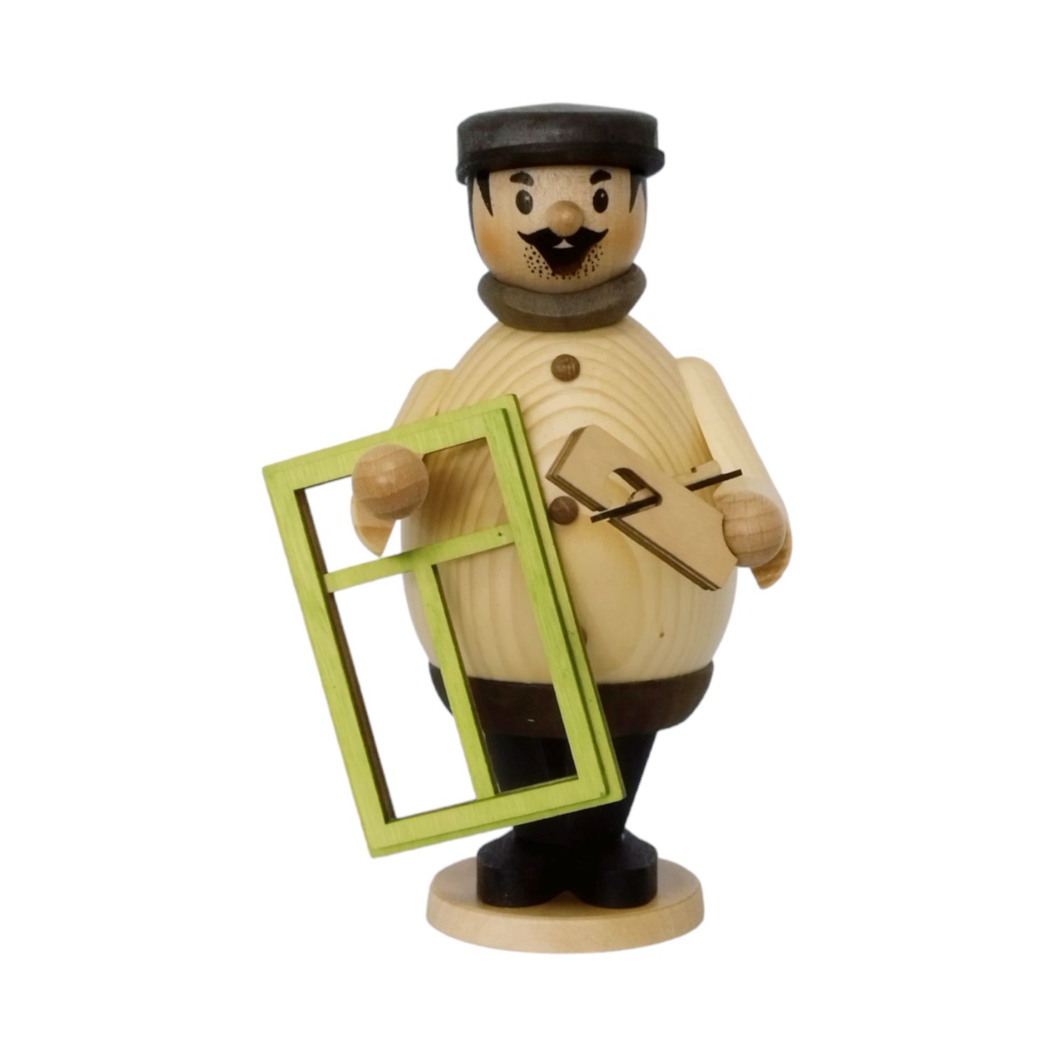 Smoking man Max as a carpenter