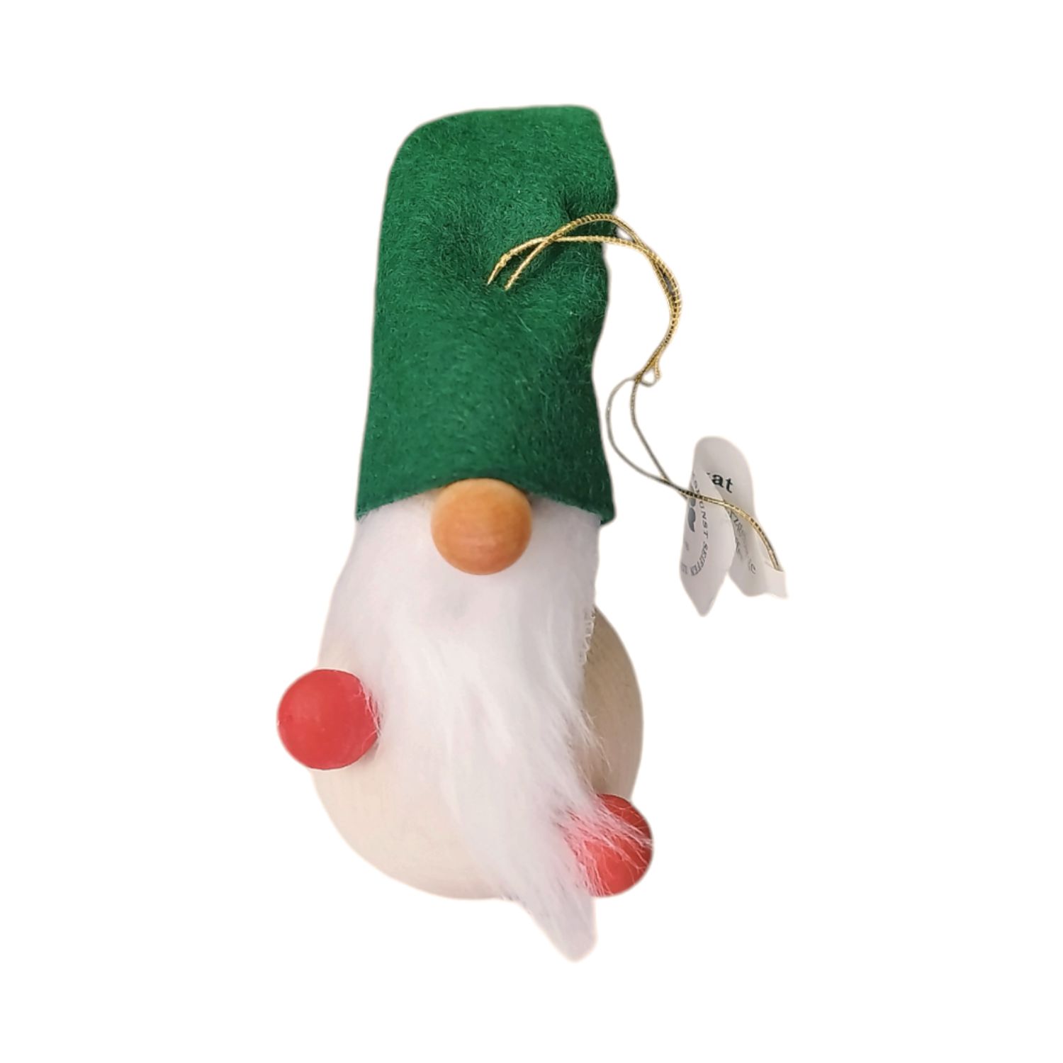 Hanging gnome with green hat