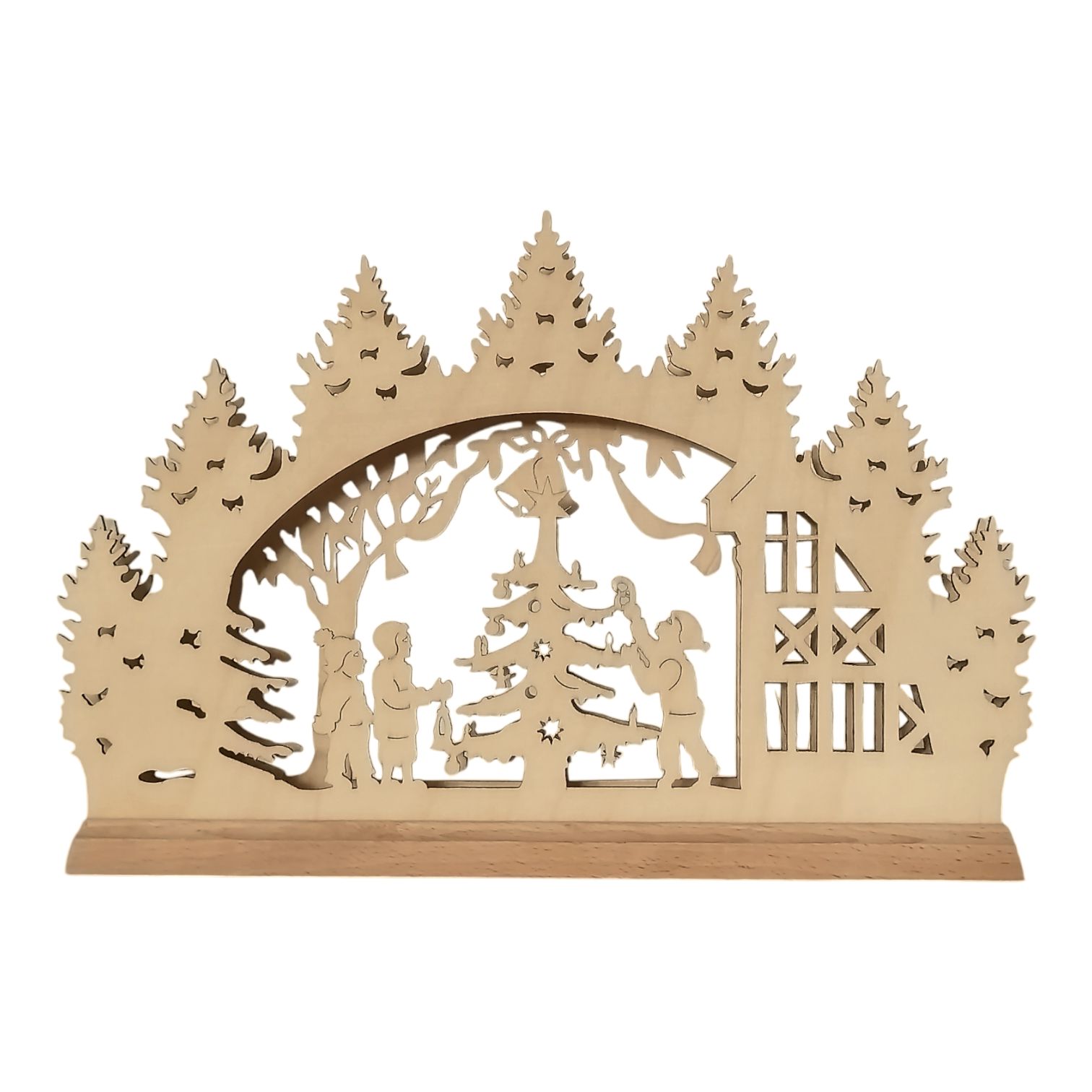 Mini arch of lights Christmas tree