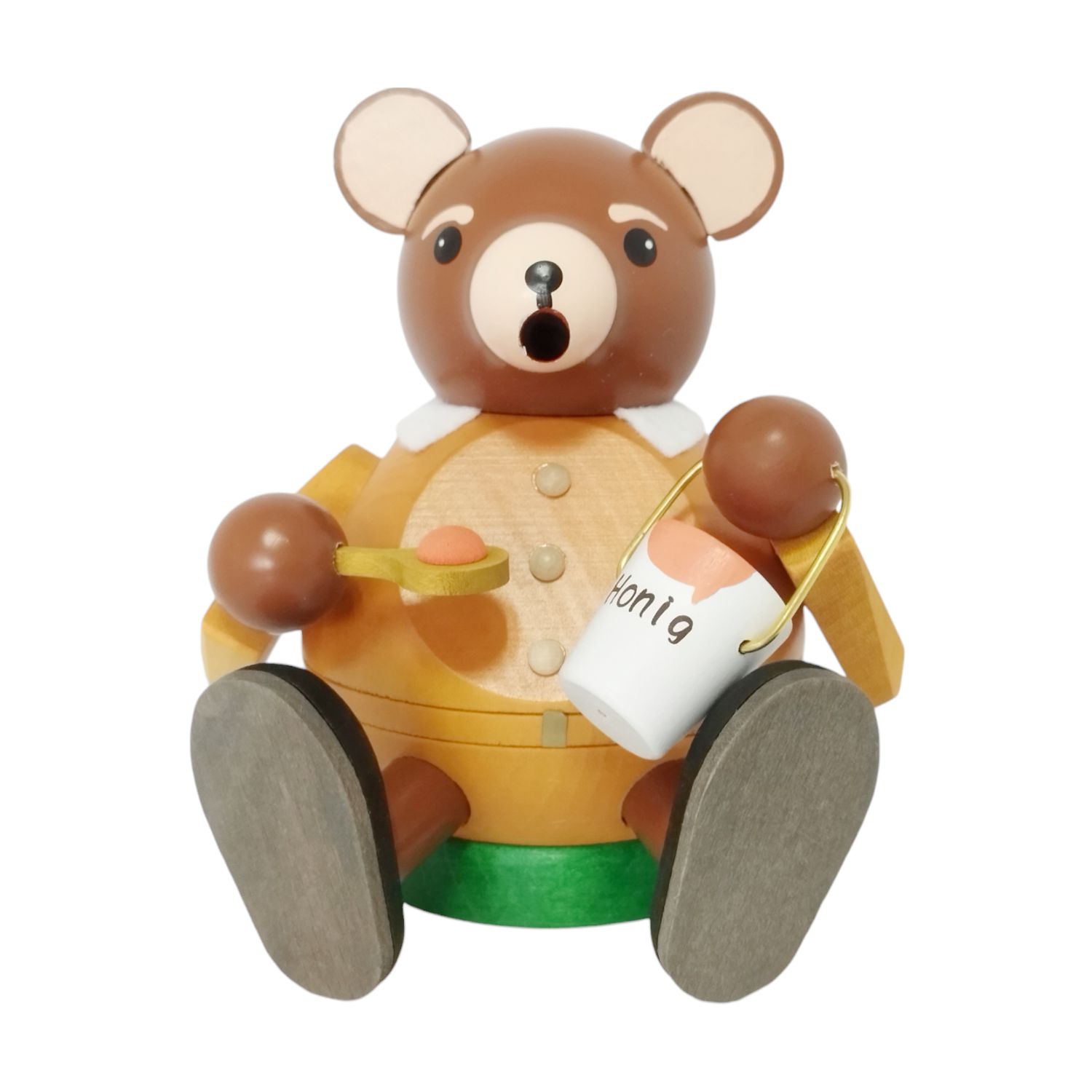 Ball smoker bear, sitting