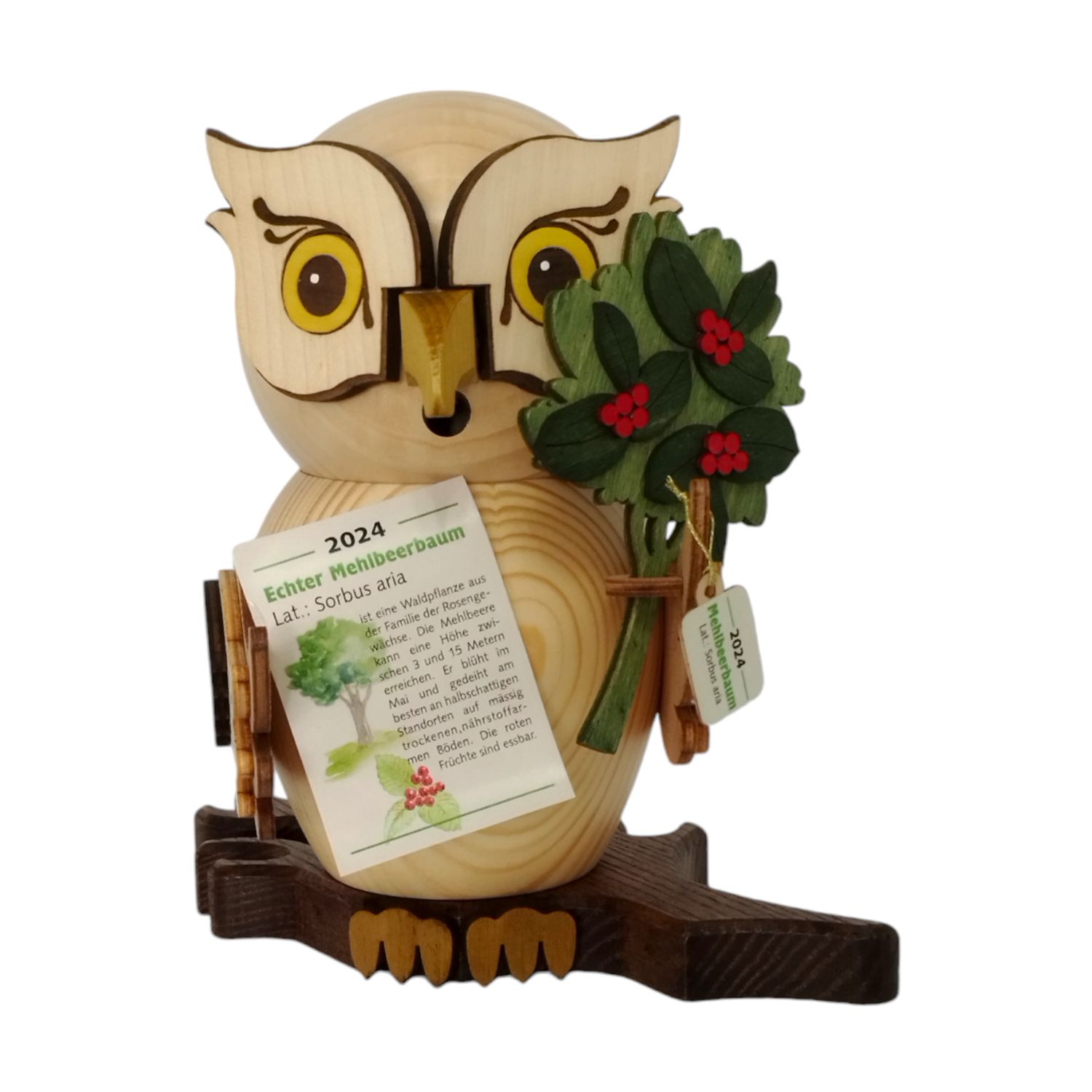 Smoking figure annual owl 2024, whitebeam