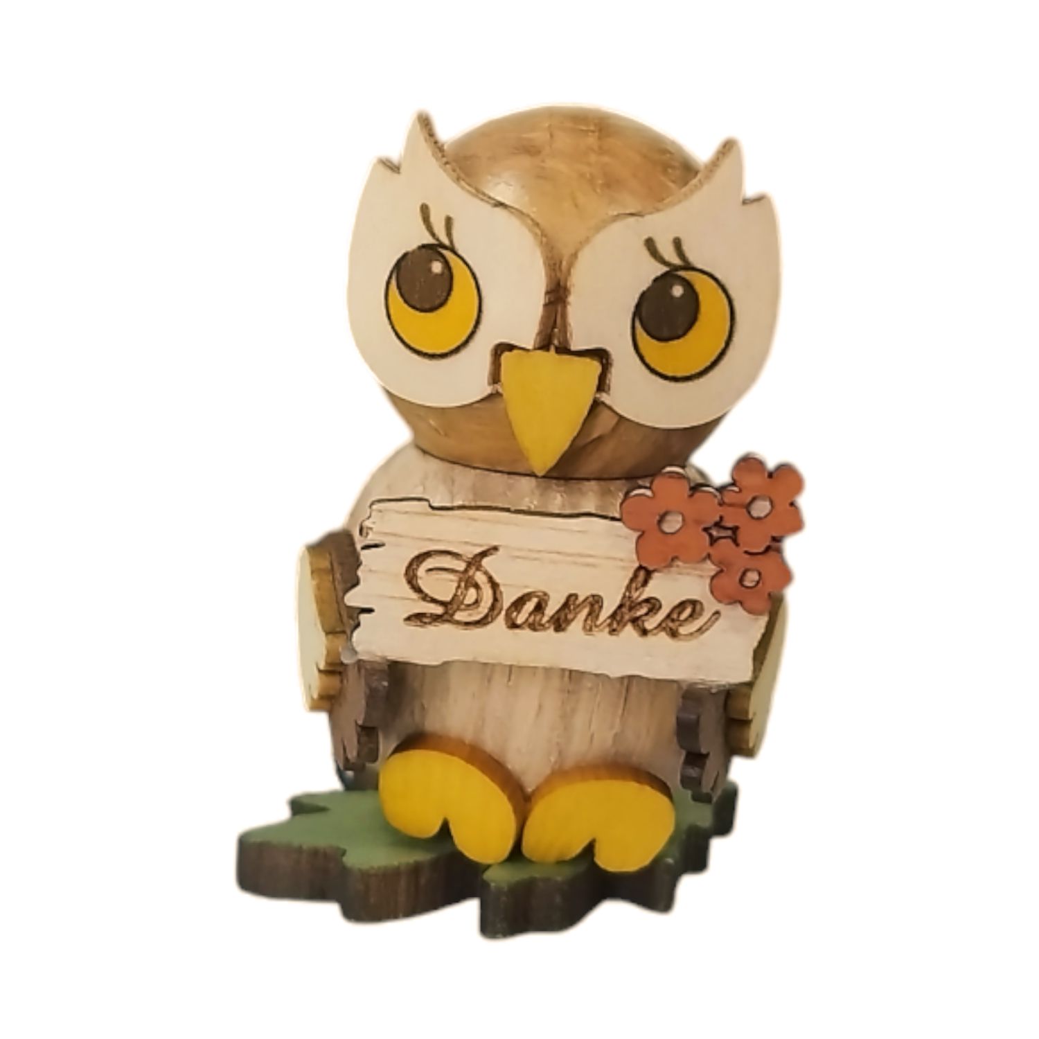 Owl child Thank you, standing