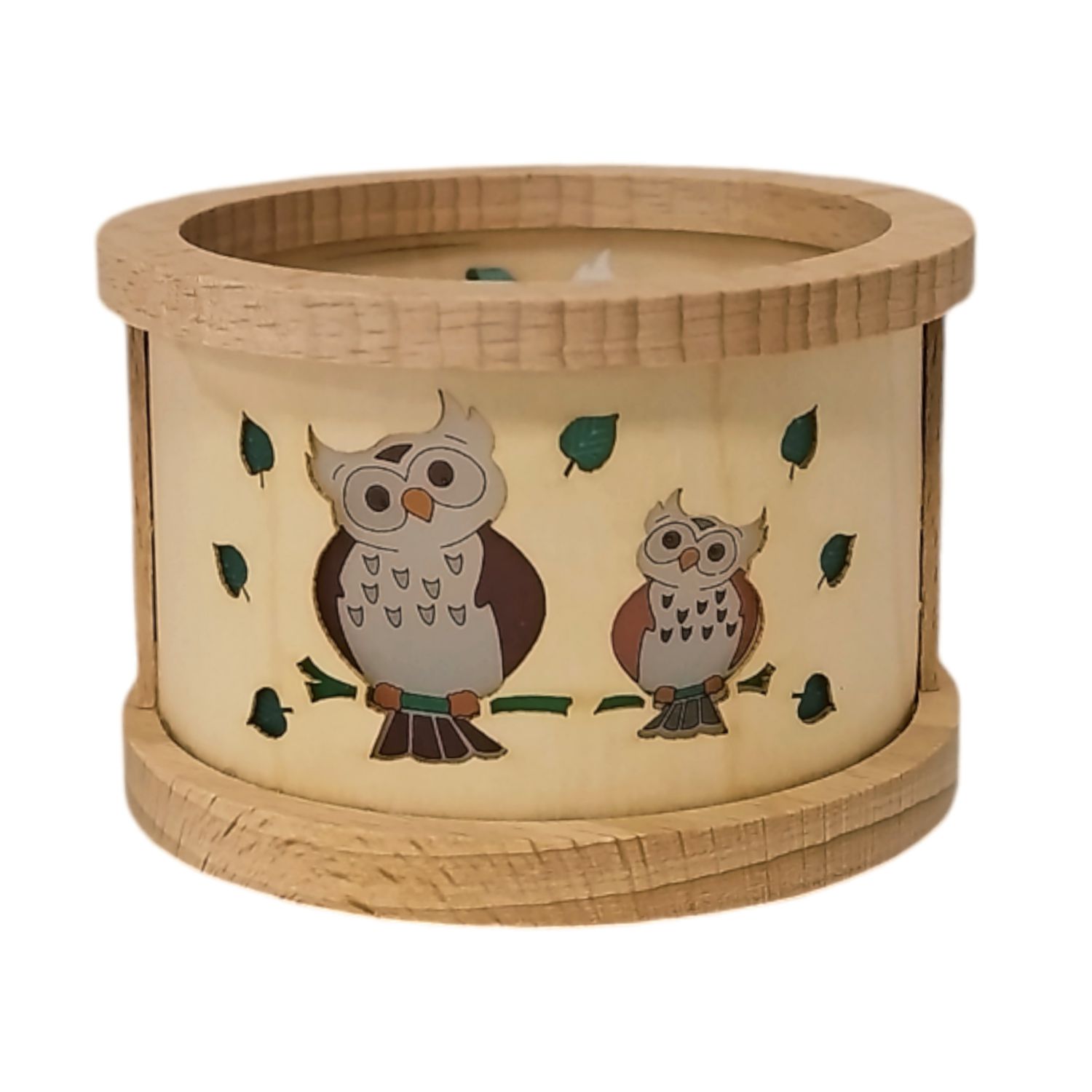 Tealight lantern owls
