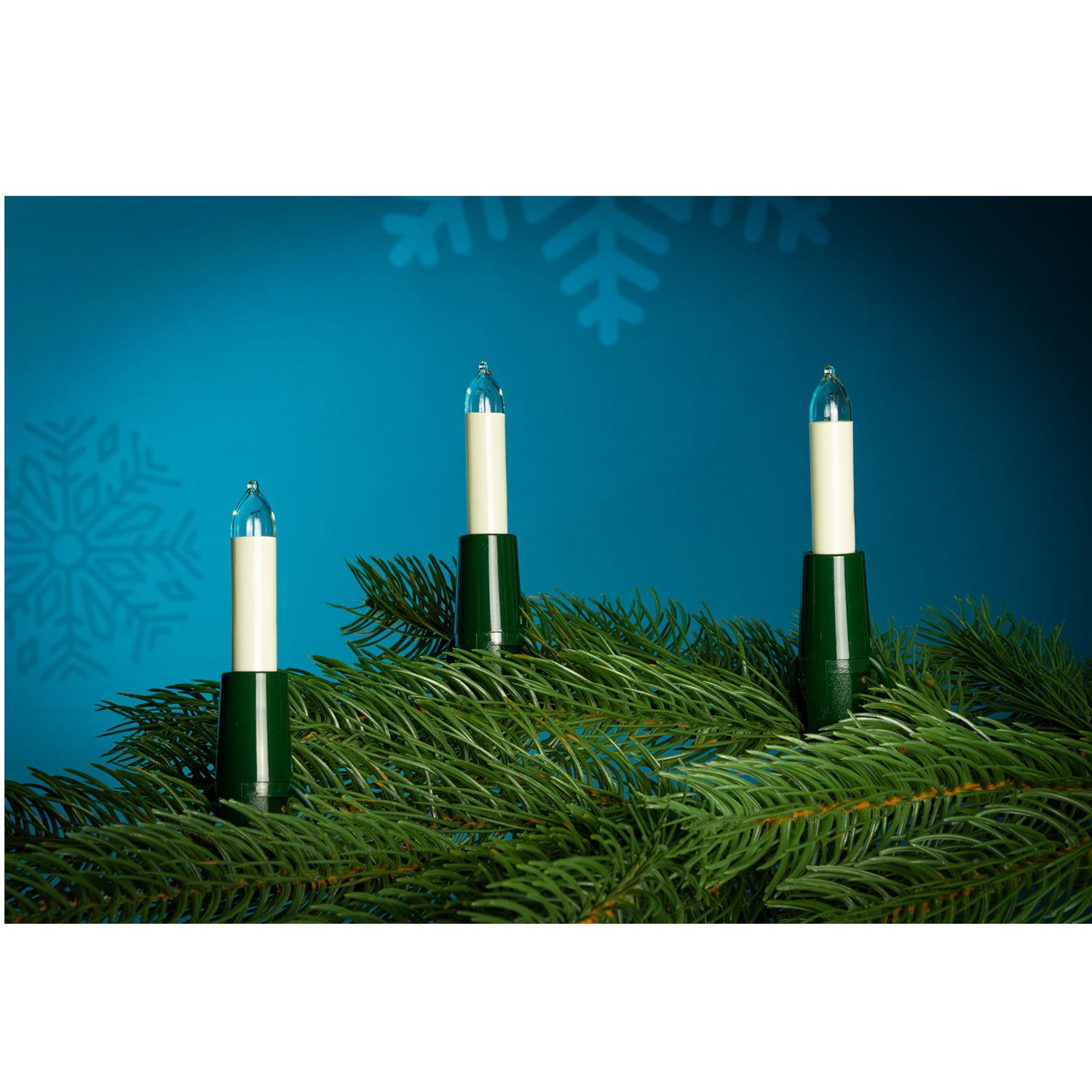 Narva indoor light chain with 20 mini candles, white