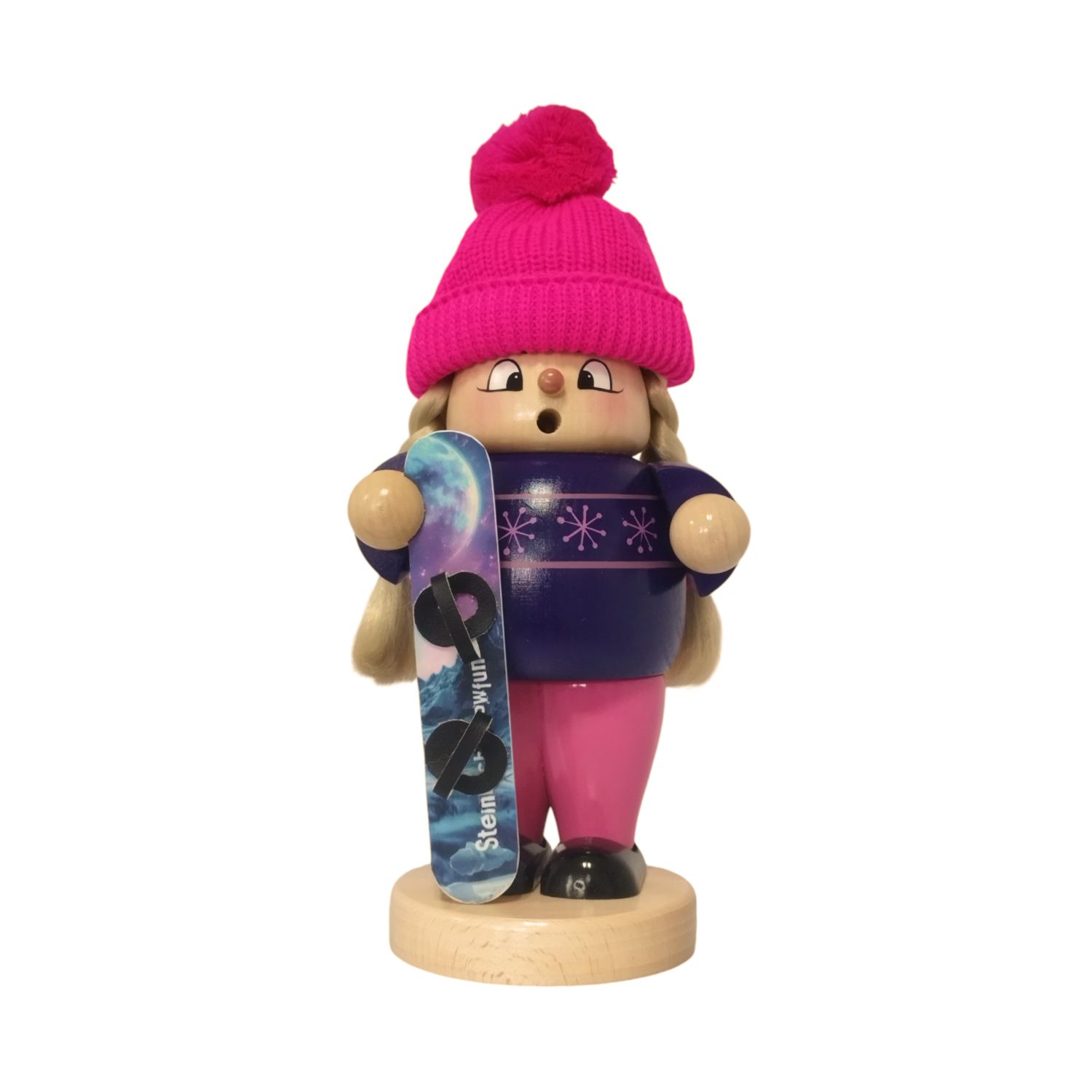Smoking figure Snow Board Girl, large