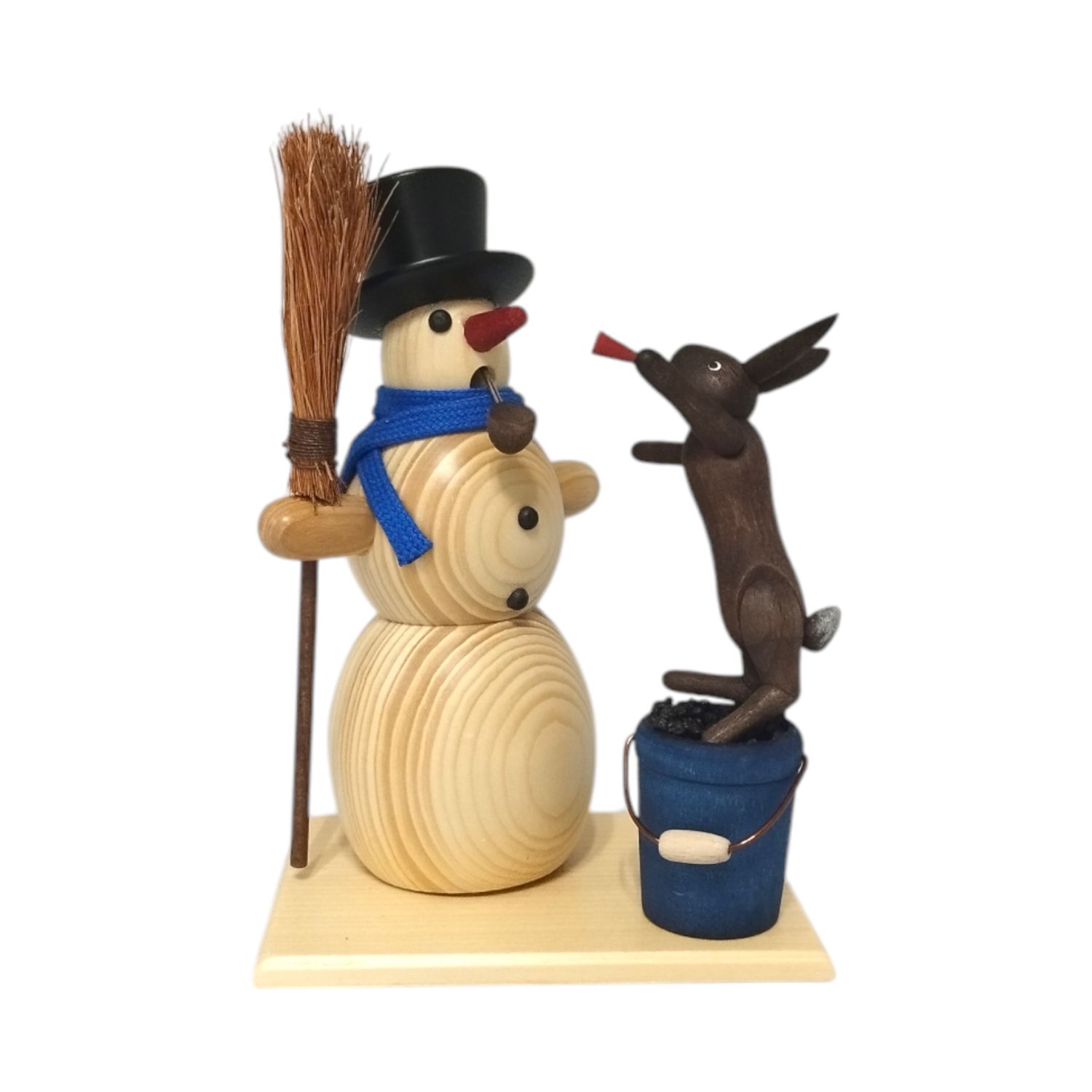 Smoker Snowman and Rabbit, natural