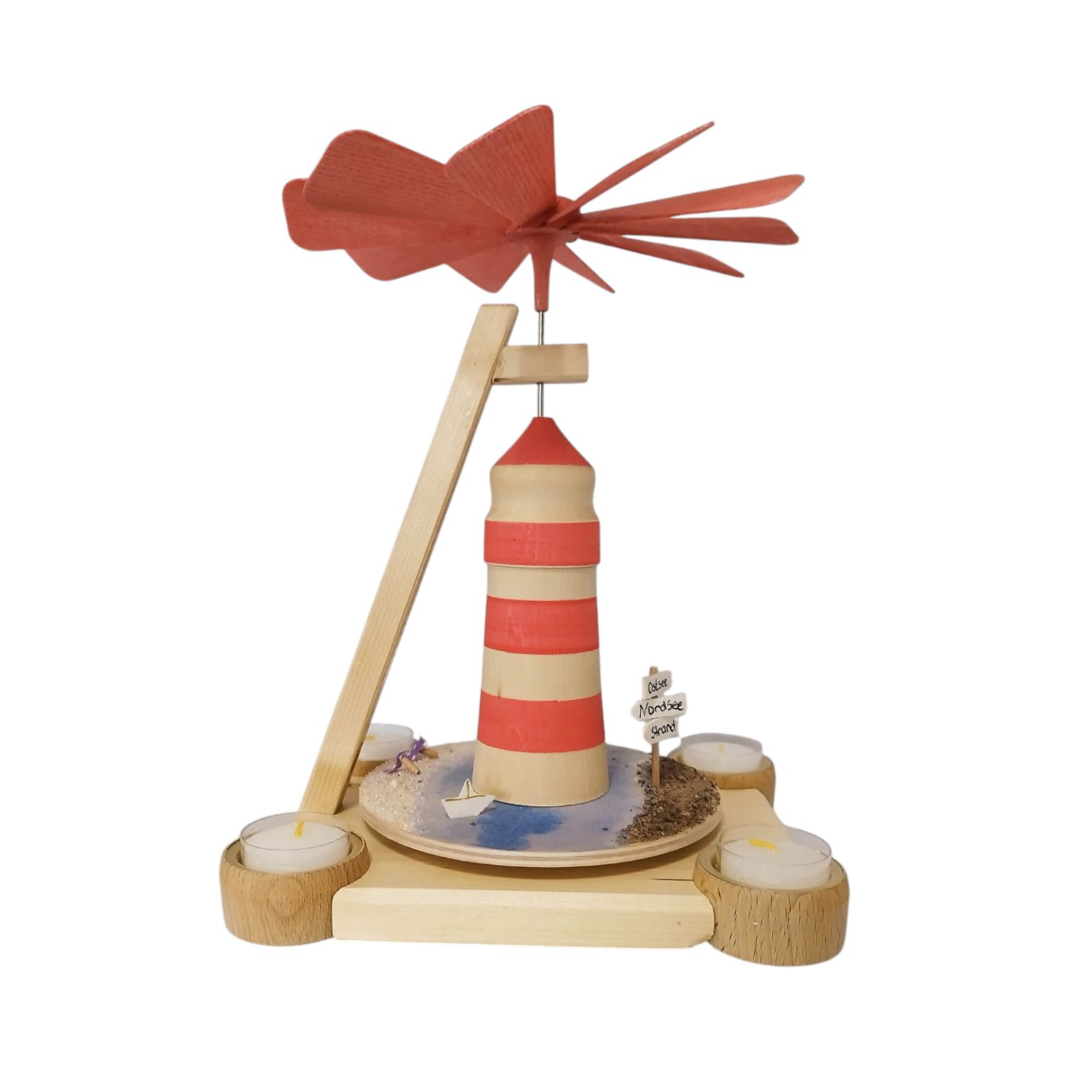 lighthouse pyramid, red