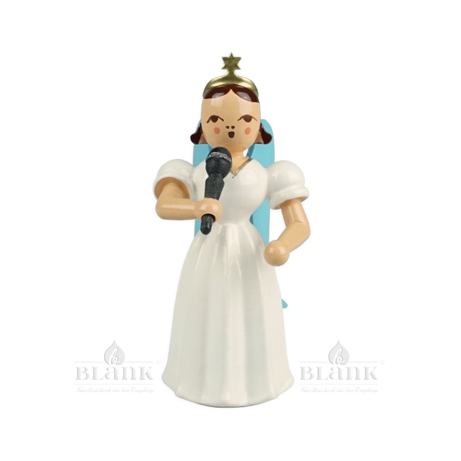 Blank Long Skirt Angel with Microphone, colored