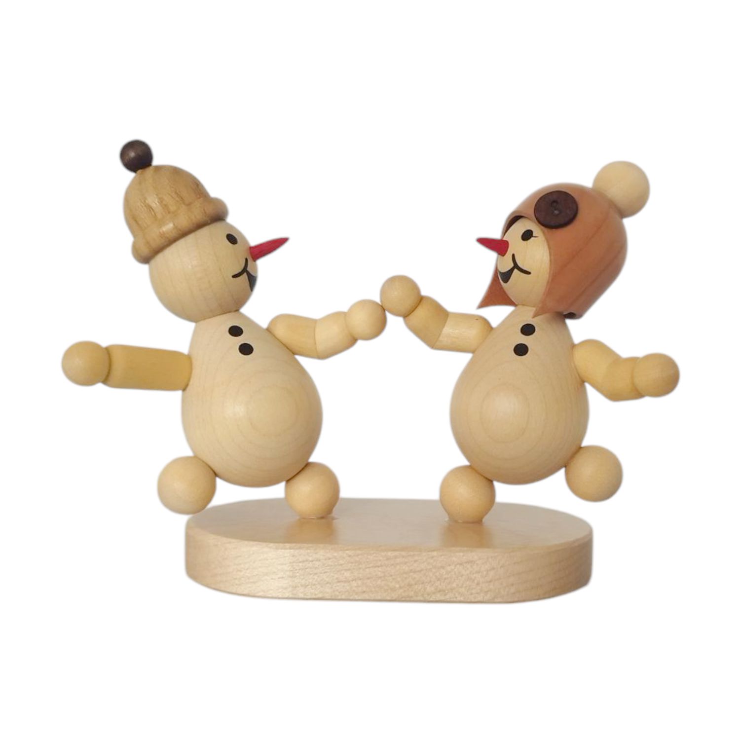 Snowman siblings dancing