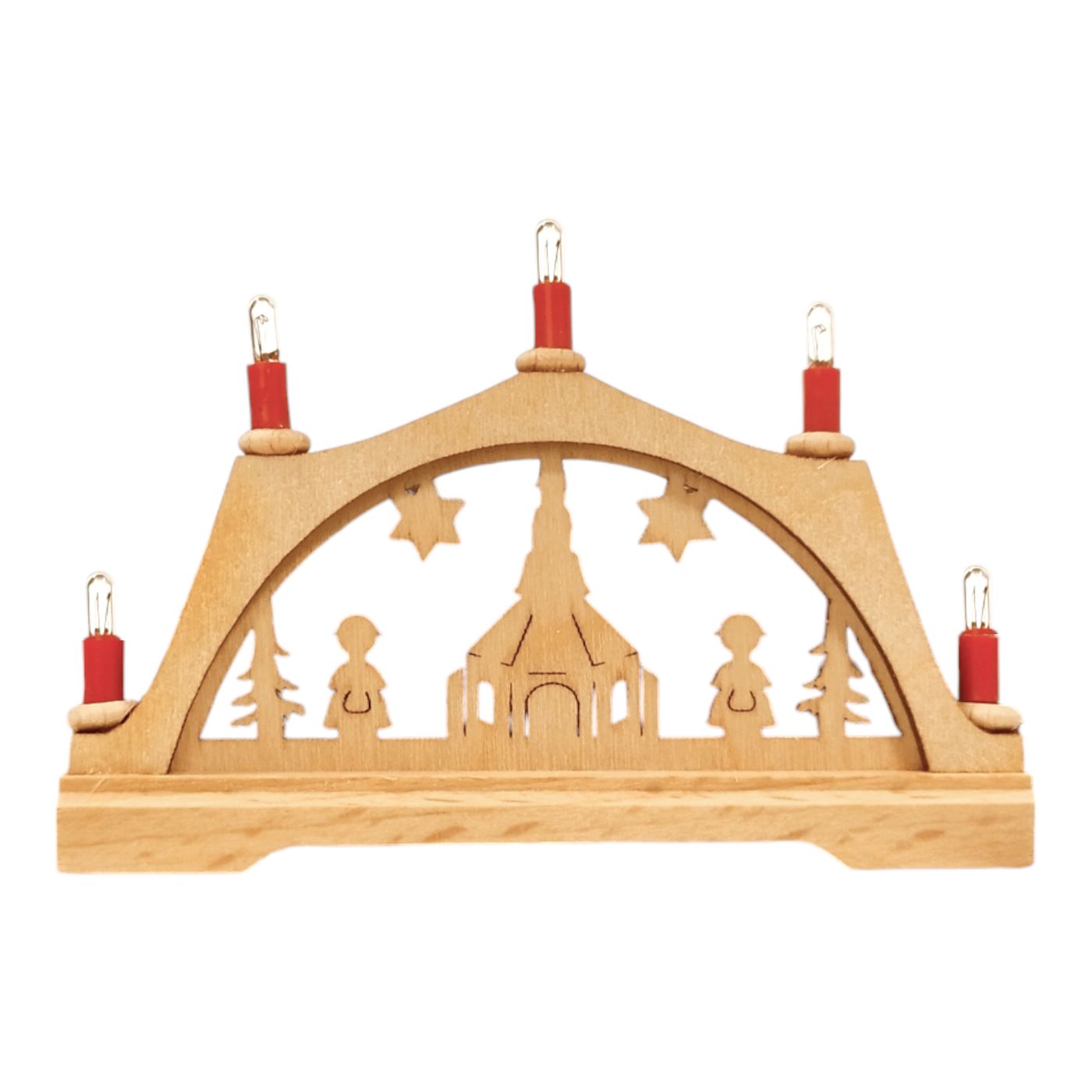 Mini-Schwibbogen Kirche, elektrisch