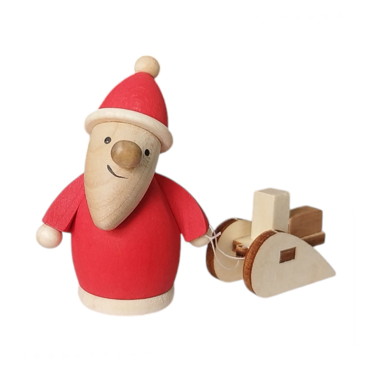 Rupert with sleigh, red