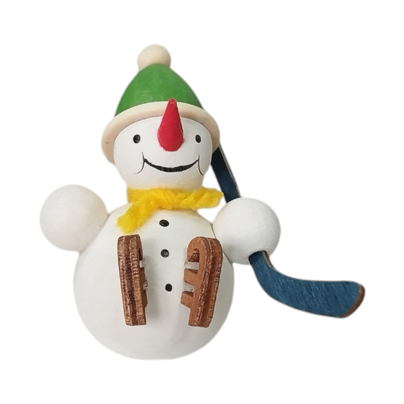 snowman with ice skates