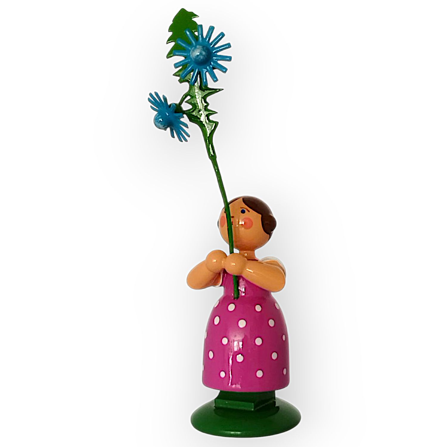 Flower child girl with chicory