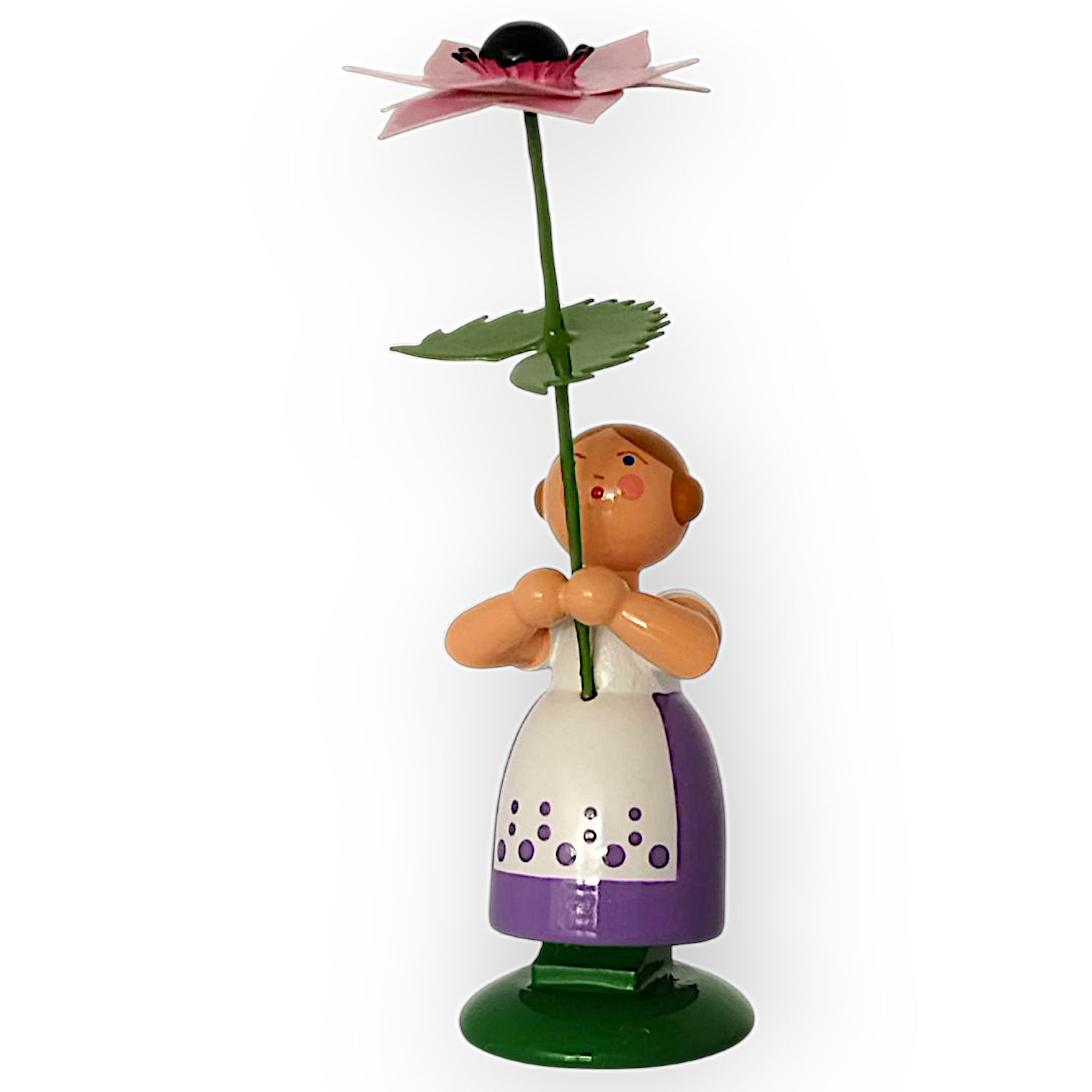 Flower child girl with anemone