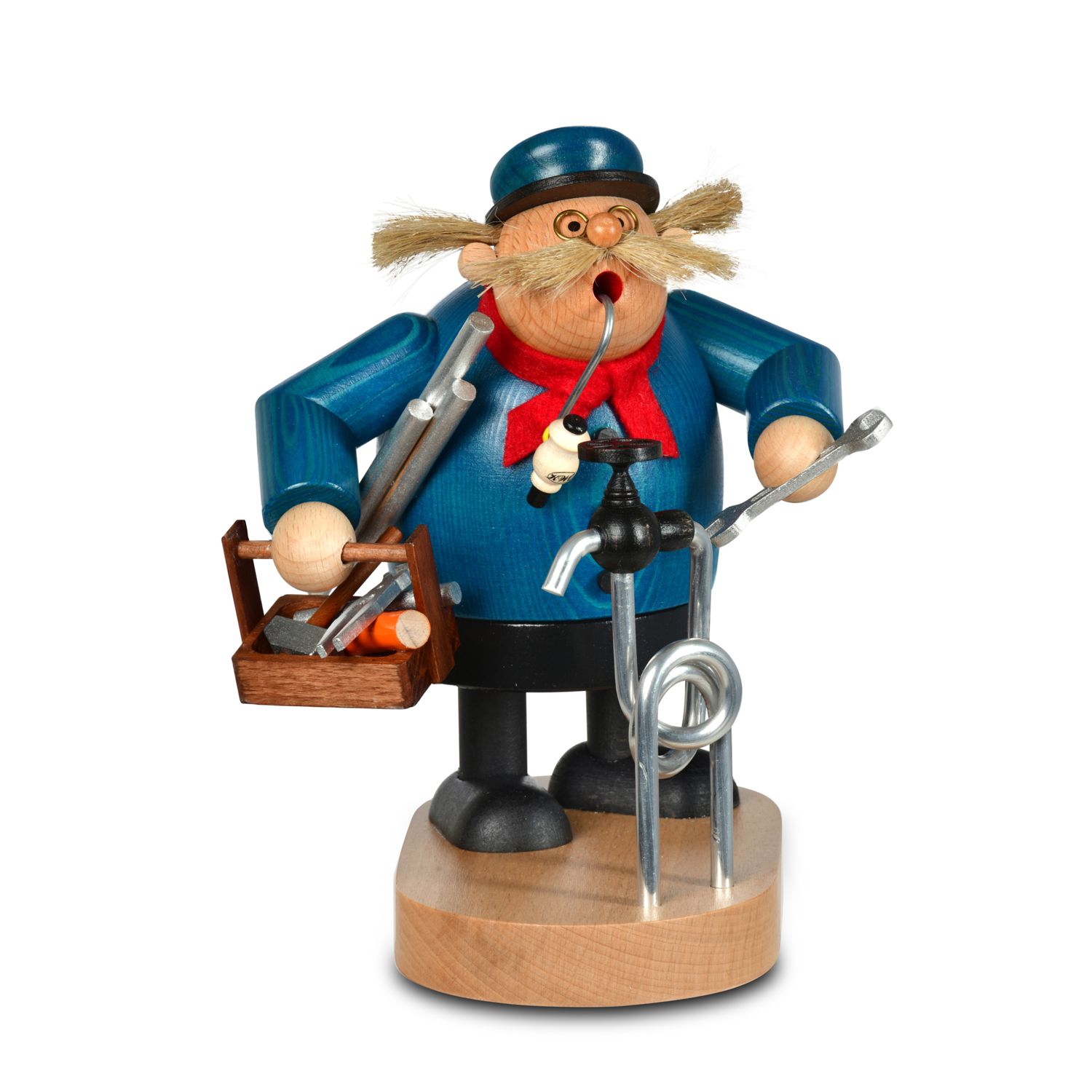 Smoking man plumber