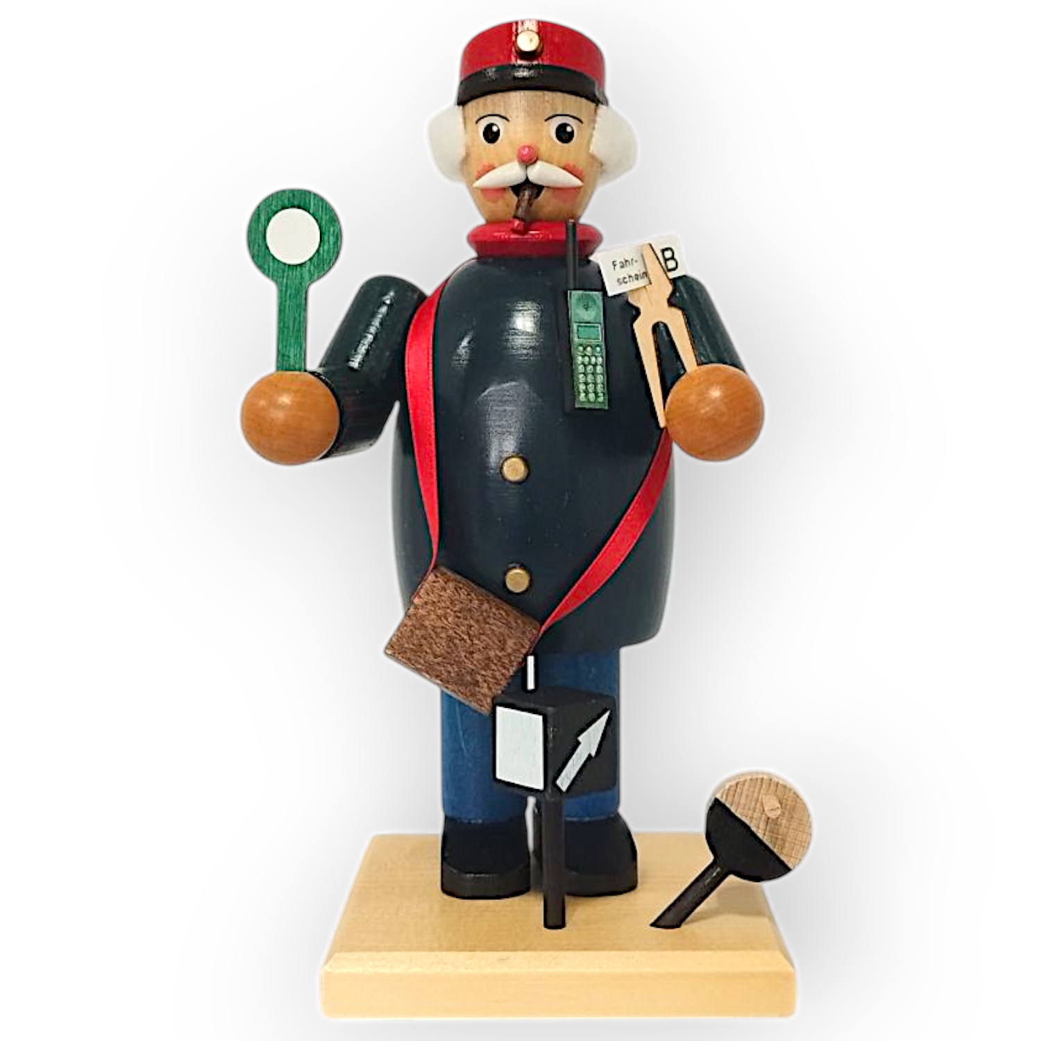 Smoking man railway worker